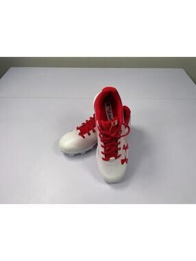 Under Armour Leadoff Low RM Youth Baseball Cleats Red White Size 2Y 1297316-611